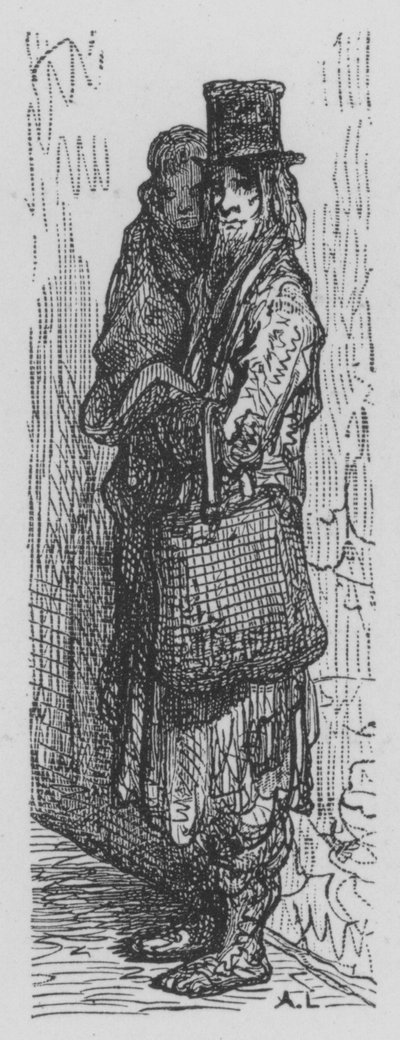 A Beggar by Gustave after Dore